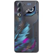 Прозорий чохол BoxFace Nubia Neo 3 GT 5G Feathers