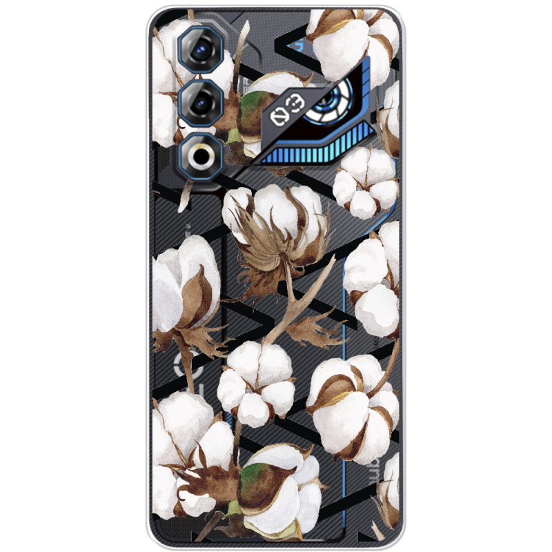 Прозорий чохол BoxFace Nubia Neo 3 GT 5G Cotton flowers