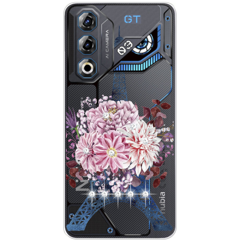 Чохол зі стразами Nubia Neo 3 GT 5G Eiffel Tower