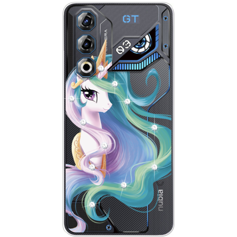 Чохол зі стразами Nubia Neo 3 GT 5G Unicorn Queen