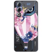 Чохол зі стразами Nubia Neo 3 GT 5G Pink Air Baloon
