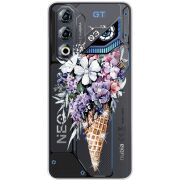 Чохол зі стразами Nubia Neo 3 GT 5G Ice Cream Flowers