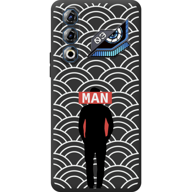 Чорний чохол BoxFace Nubia Neo 3 GT 5G Man Pattern