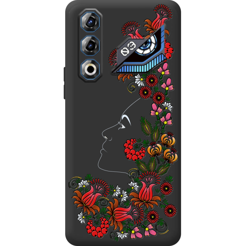 Чорний чохол BoxFace Nubia Neo 3 GT 5G 3D Ukrainian Muse