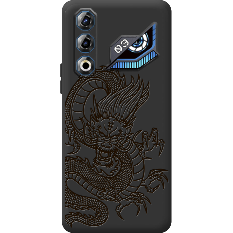 Чорний чохол BoxFace Nubia Neo 3 GT 5G Chinese Dragon