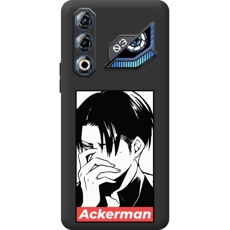 Чорний чохол BoxFace Nubia Neo 3 GT 5G Attack On Titan - Ackerman