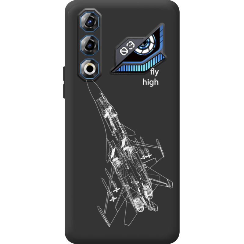 Чорний чохол BoxFace Nubia Neo 3 GT 5G Військовий літак