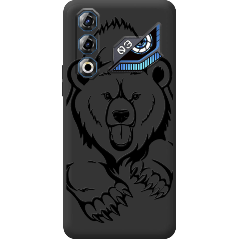 Чорний чохол BoxFace Nubia Neo 3 GT 5G Grizzly Bear
