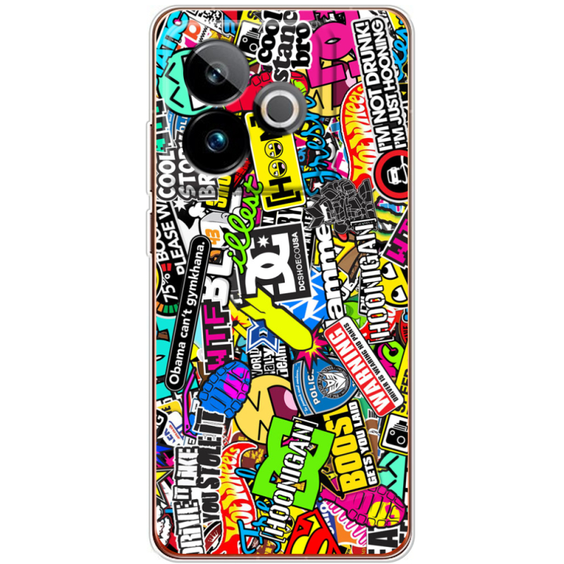 Чохол BoxFace Realme GT 7 5G Multicolored Inscriptions