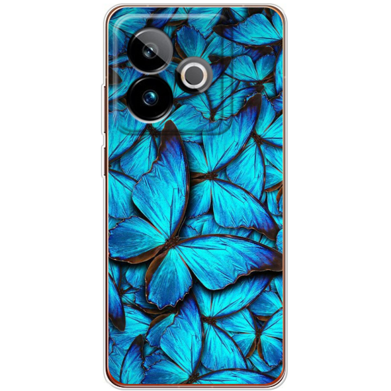 Чохол BoxFace Realme GT 7 5G лазурные бабочки