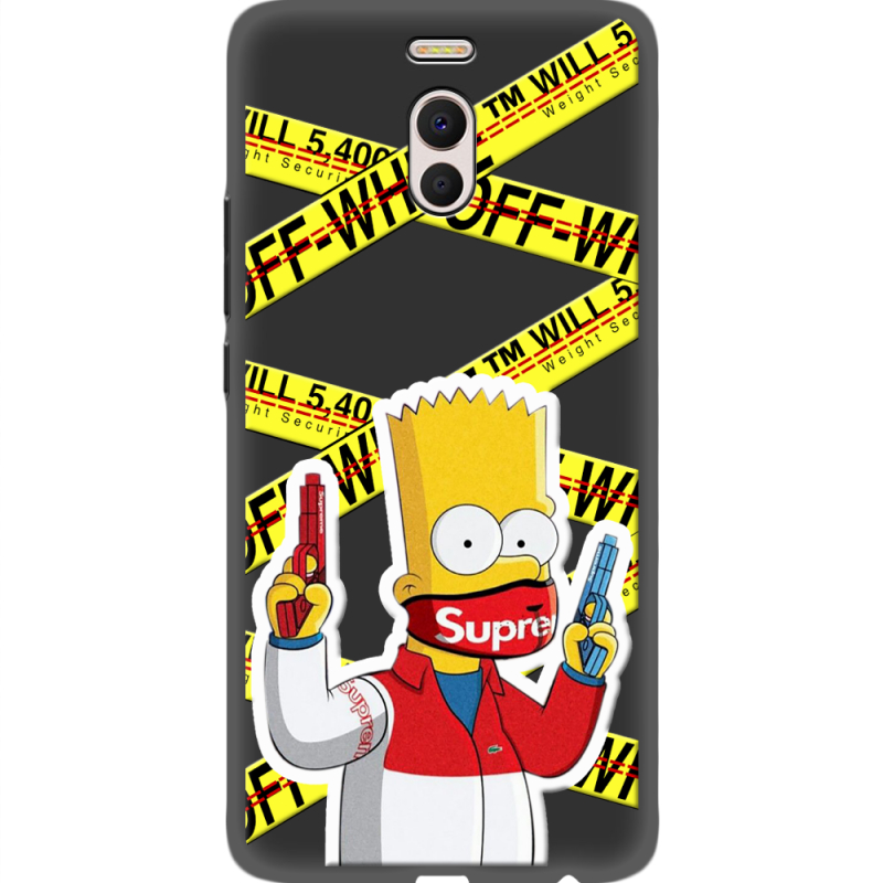 Черный чехол Uprint Meizu M6 Note White Bart