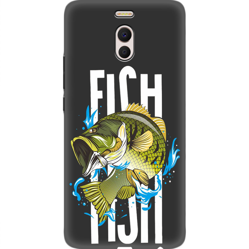 Черный чехол Uprint Meizu M6 Note Fish