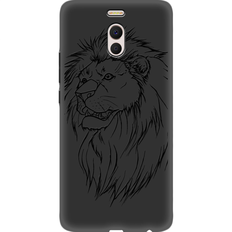 Черный чехол Uprint Meizu M6 Note Lion