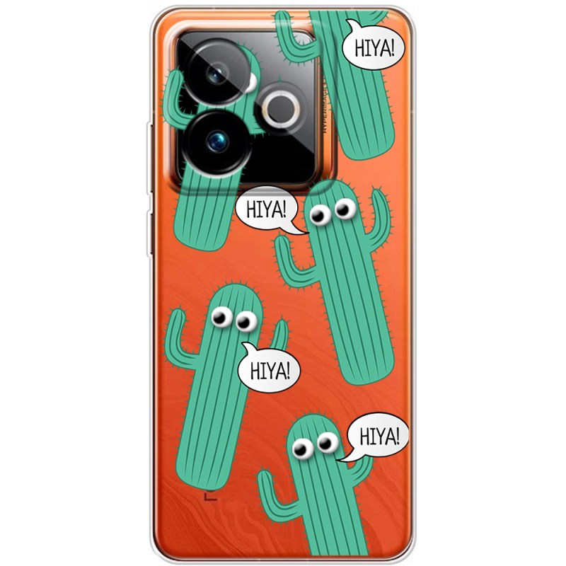 Прозорий чохол BoxFace Realme GT 7 5G с 3D-глазками HIYA