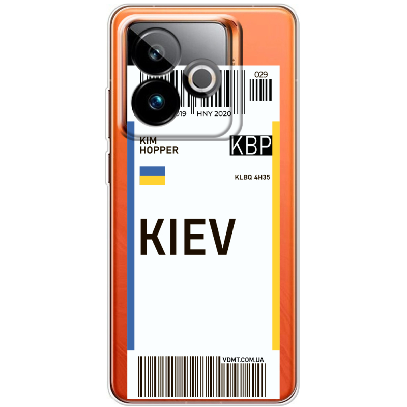 Прозорий чохол BoxFace Realme GT 7 5G Ticket Kiev