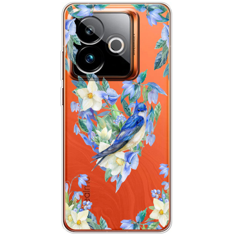 Прозорий чохол BoxFace Realme GT 7 5G Spring Bird