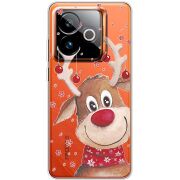 Прозорий чохол BoxFace Realme GT 7 5G Winter Deer