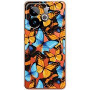 Прозорий чохол BoxFace Realme GT 7 5G Butterfly Morpho