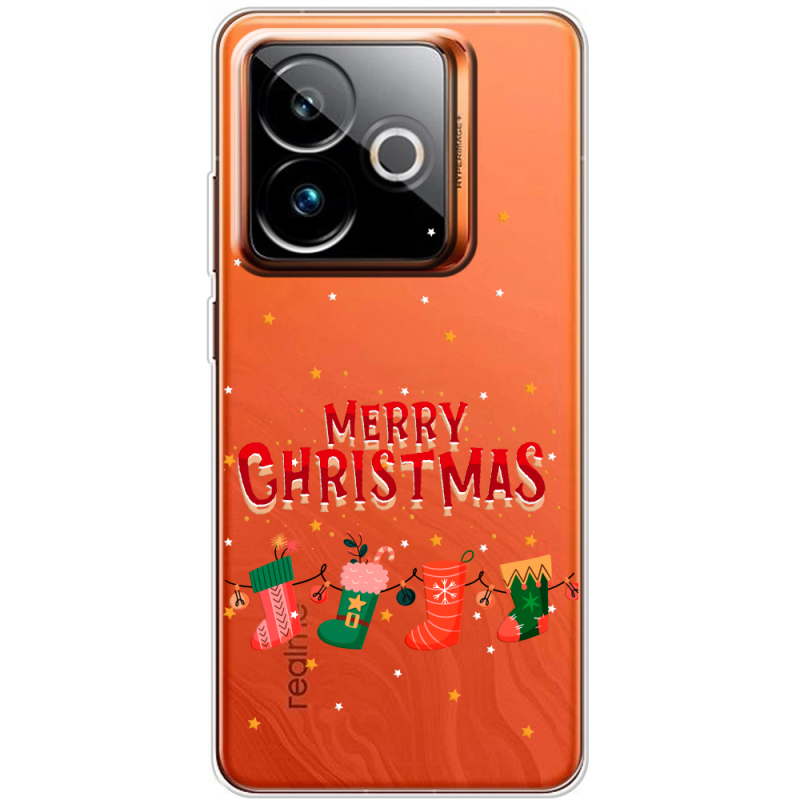 Прозорий чохол BoxFace Realme GT 7 5G Merry Christmas