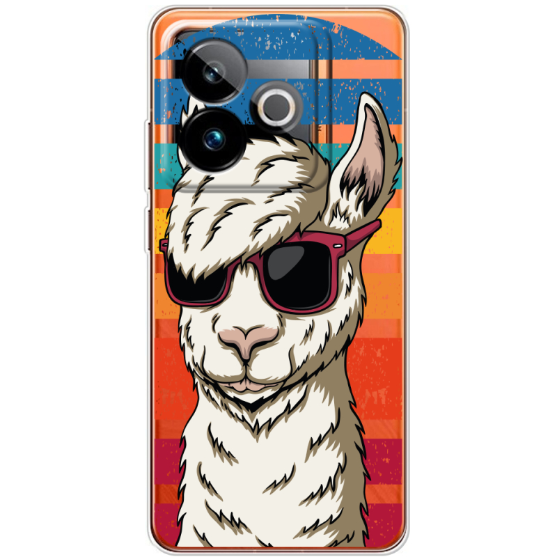 Прозорий чохол BoxFace Realme GT 7 5G Стильна Лама