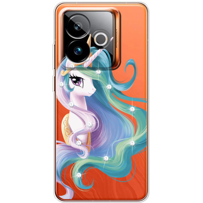 Чохол зі стразами Realme GT 7 5G Unicorn Queen