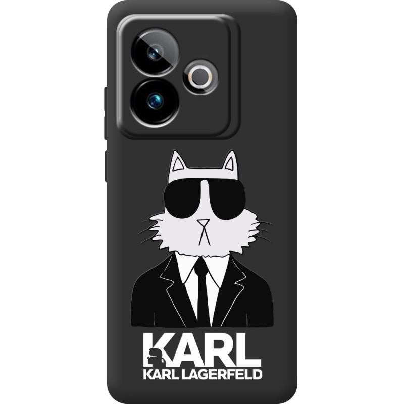 Чорний чохол BoxFace Realme GT 7 5G Cat in Black