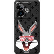 Чорний чохол BoxFace Realme GT 7 5G looney bunny