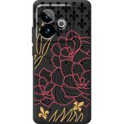 Чорний чохол BoxFace Realme GT 7 5G FranceFlowers