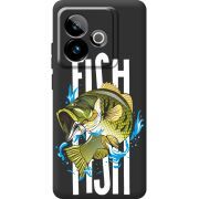 Чорний чохол BoxFace Realme GT 7 5G Fish