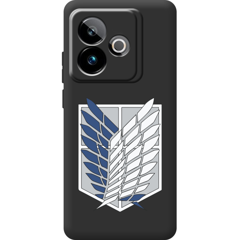 Чорний чохол BoxFace Realme GT 7 5G Атака Титанов Крылья Свободы