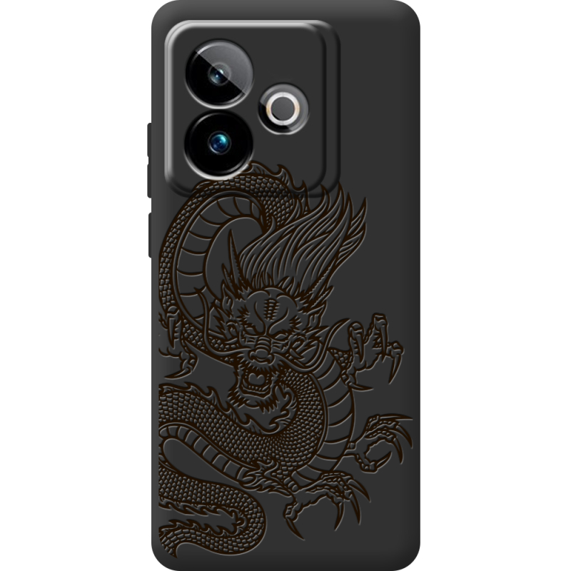 Чорний чохол BoxFace Realme GT 7 5G Chinese Dragon