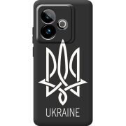 Чорний чохол BoxFace Realme GT 7 5G Тризуб монограмма ukraine