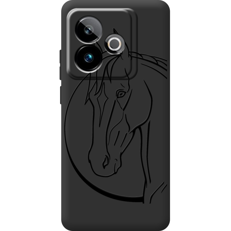 Чорний чохол BoxFace Realme GT 7 5G Horse