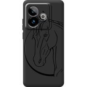 Чорний чохол BoxFace Realme GT 7 5G Horse
