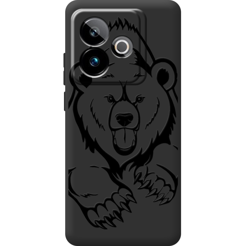 Чорний чохол BoxFace Realme GT 7 5G Grizzly Bear