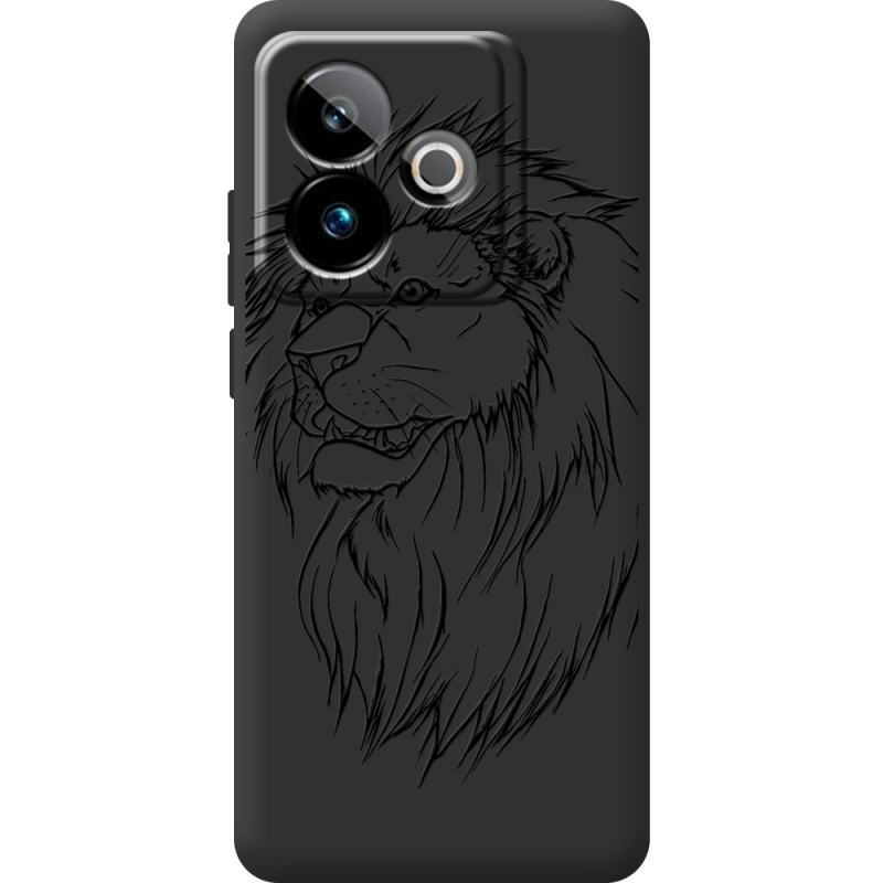 Чорний чохол BoxFace Realme GT 7 5G Lion