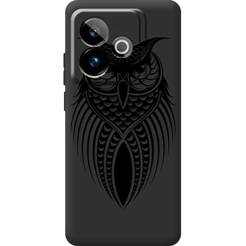 Чорний чохол BoxFace Realme GT 7 5G Owl