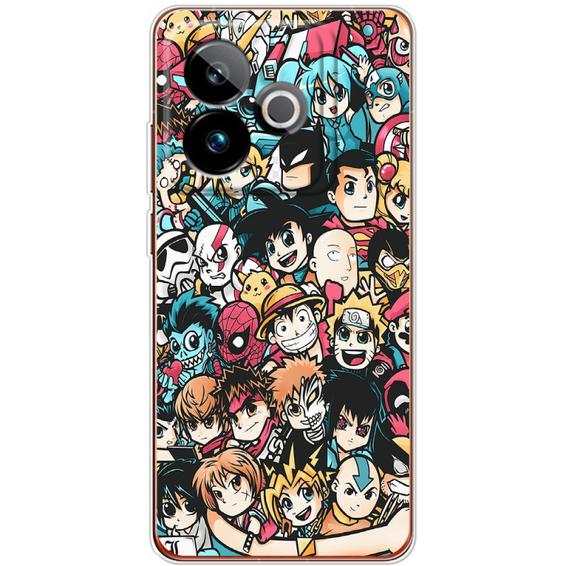 Чохол BoxFace Realme GT 7T 5G Anime Stickers