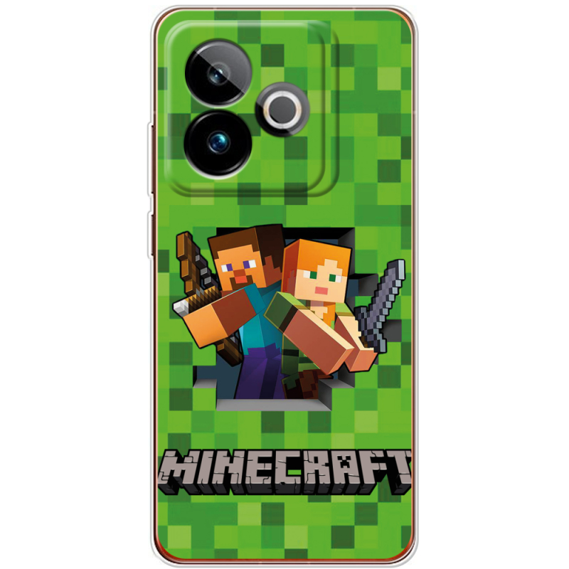 Чохол BoxFace Realme GT 7T 5G Майнкрафт Стів і Алекс
