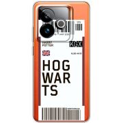 Прозорий чохол BoxFace Realme GT 7T 5G Ticket Hogwarts