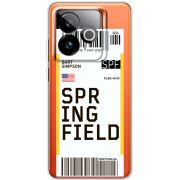Прозорий чохол BoxFace Realme GT 7T 5G Ticket Springfield