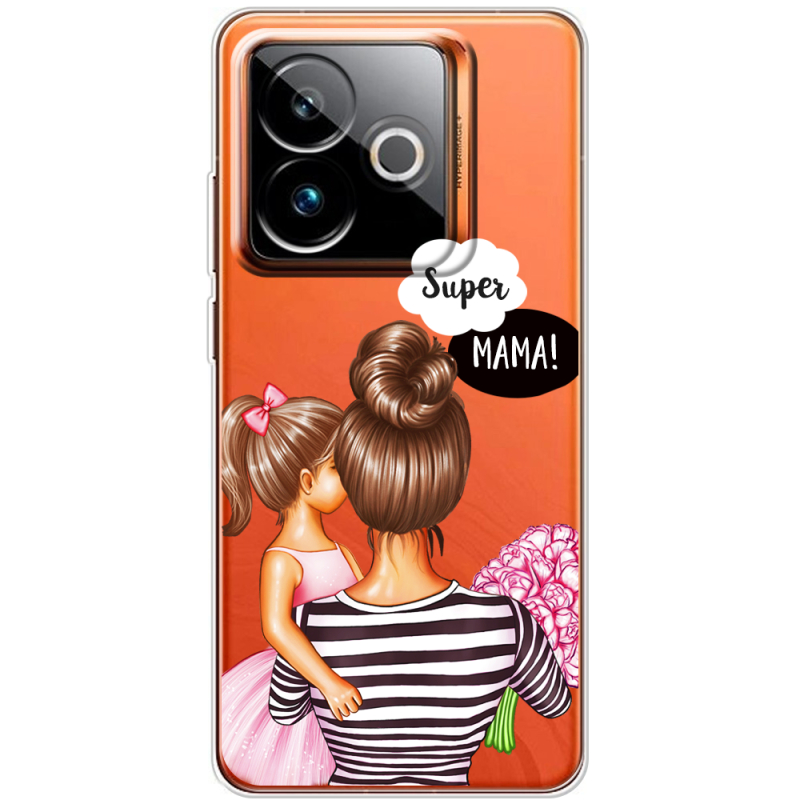 Прозорий чохол BoxFace Realme GT 7T 5G Super Mama and Daughter
