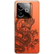 Прозорий чохол BoxFace Realme GT 7T 5G Chinese Dragon