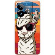 Прозорий чохол BoxFace Realme GT 7T 5G Стильна Лама