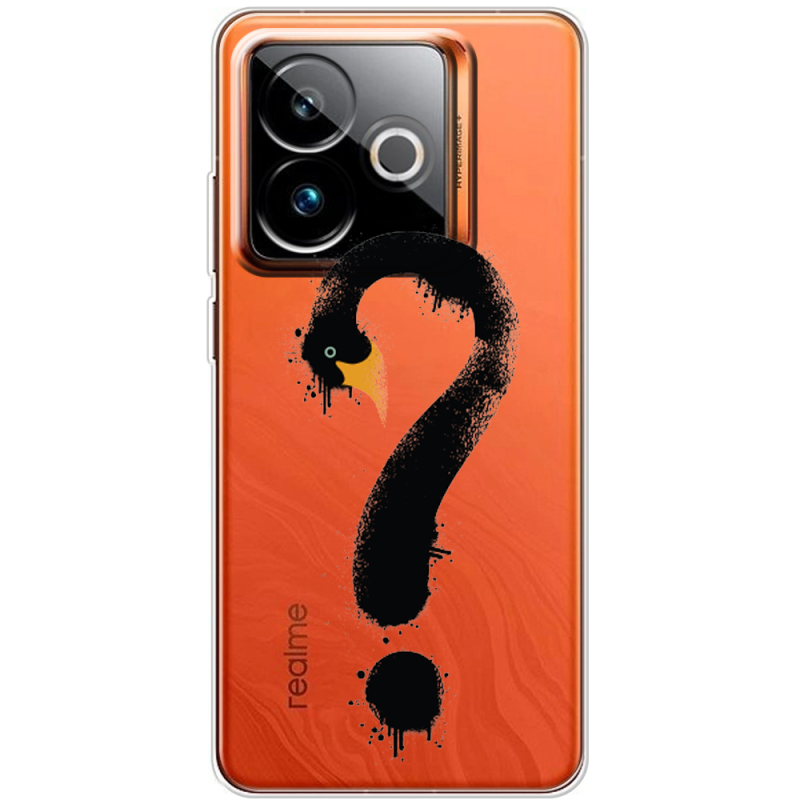 Прозорий чохол BoxFace Realme GT 7T 5G Swan question