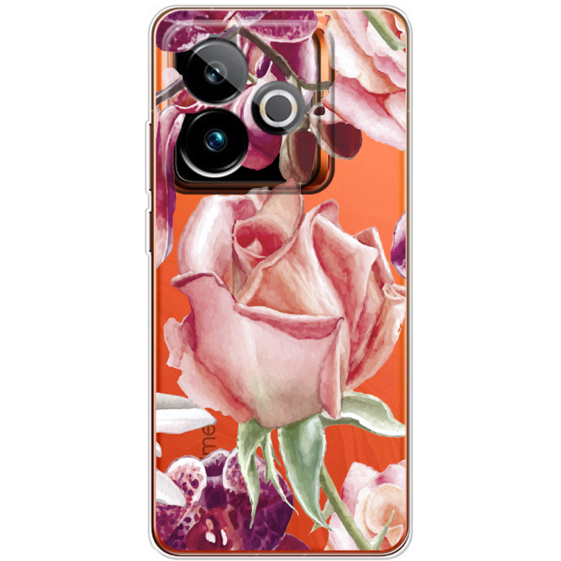 Прозорий чохол BoxFace Realme GT 7T 5G Rose