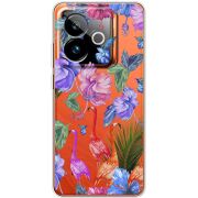 Прозорий чохол BoxFace Realme GT 7T 5G Flamingo