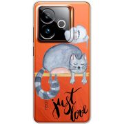 Прозорий чохол BoxFace Realme GT 7T 5G Just Love