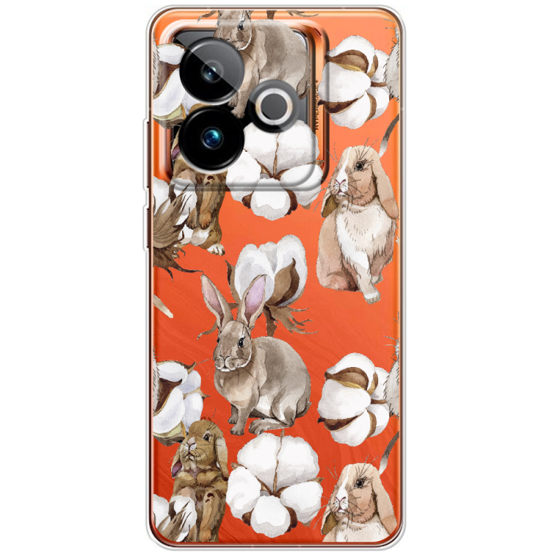 Прозорий чохол BoxFace Realme GT 7T 5G Cotton and Rabbits