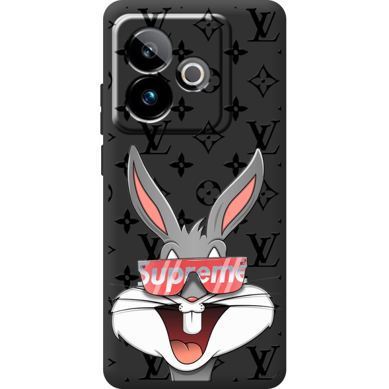 Чорний чохол BoxFace Realme GT 7T 5G looney bunny